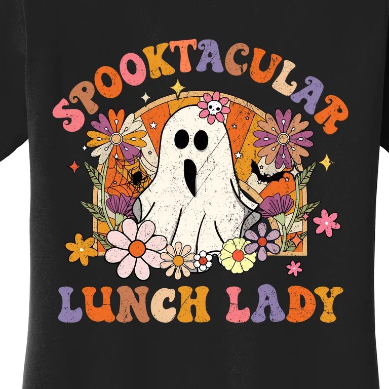 Spooktacular Lunch Lady Happy Halloween Spooky Matching Women's T-Shirt