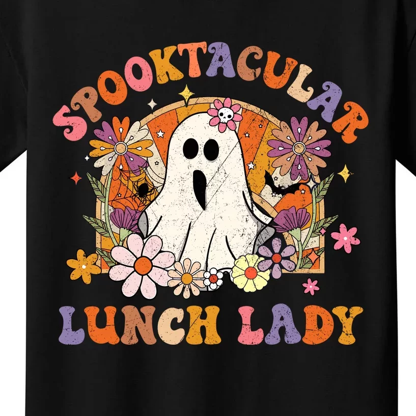 Spooktacular Lunch Lady Happy Halloween Spooky Matching Kids T-Shirt