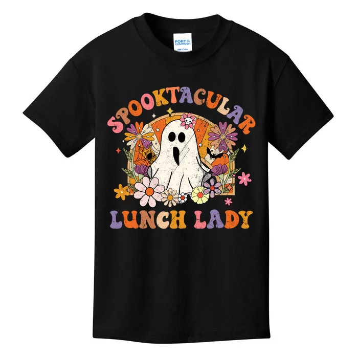 Spooktacular Lunch Lady Happy Halloween Spooky Matching Kids T-Shirt