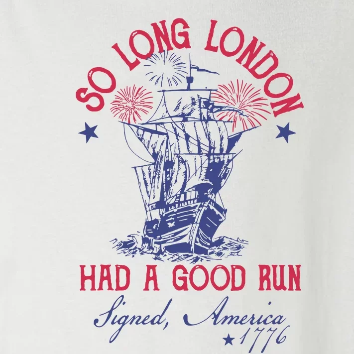 So Long London 4 Of July Toddler Long Sleeve Shirt