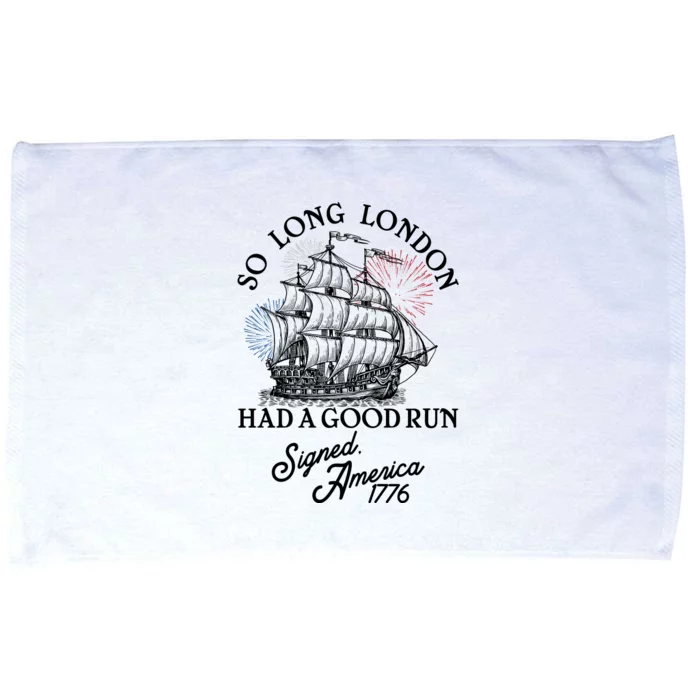 So Long London Had A Good Run Signed America 1776 Microfiber Hand Towel