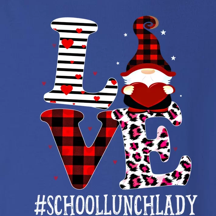 School Lunch Lady Love Leopard Appreciation Valentine Great Gift Toddler Long Sleeve Shirt