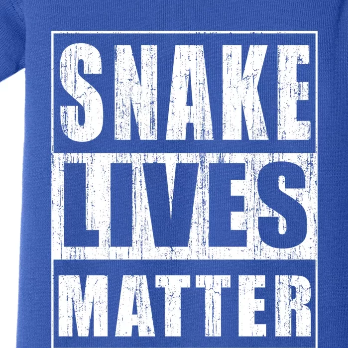 Snake Lives Matter Funny Gift For Herpetologist Gift Baby Bodysuit