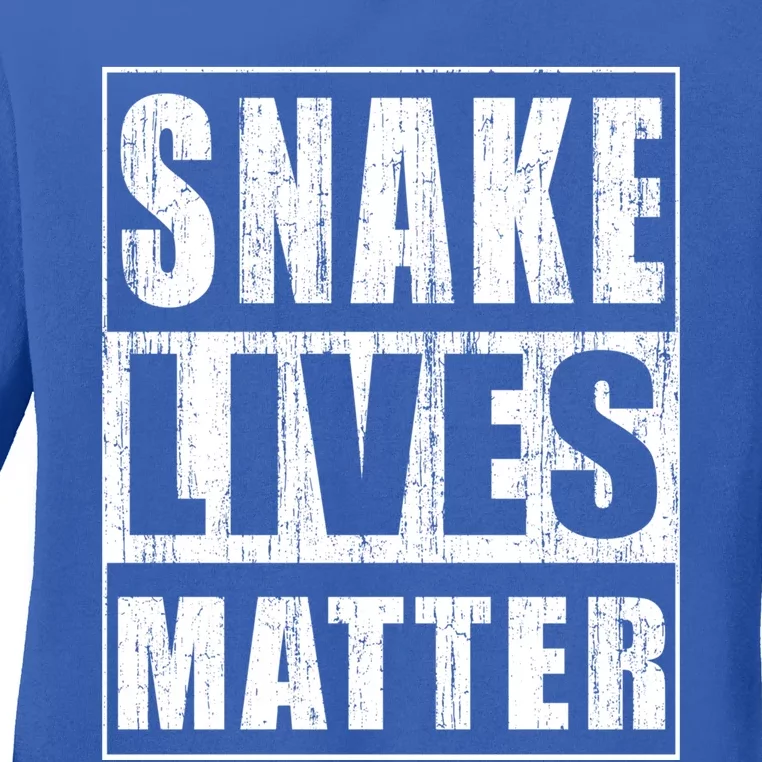 Snake Lives Matter Funny Gift For Herpetologist Gift Ladies Long Sleeve Shirt