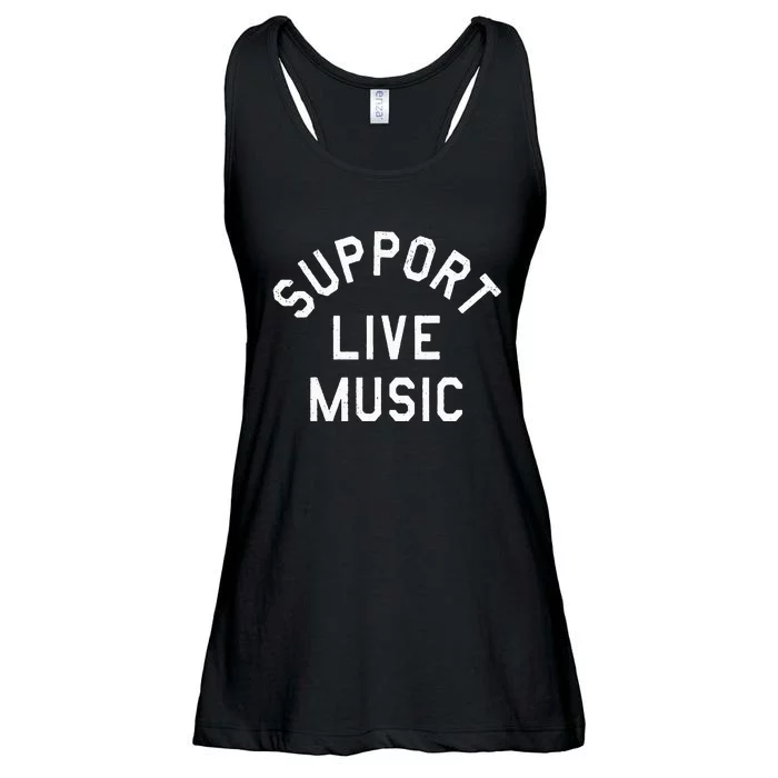 Support Live Music Ladies Essential Flowy Tank