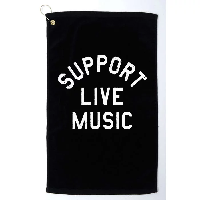 Support Live Music Platinum Collection Golf Towel