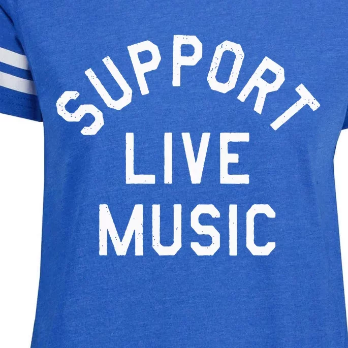 Support Live Music Enza Ladies Jersey Football T-Shirt