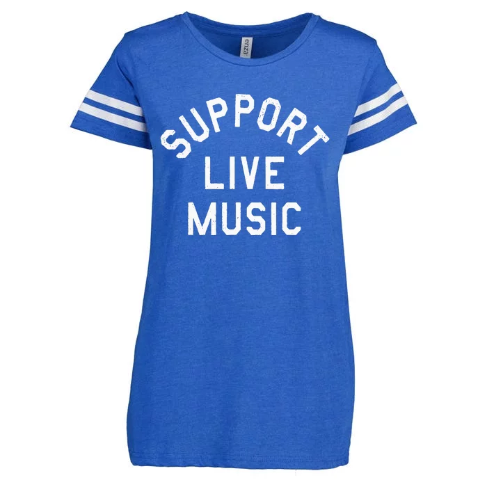 Support Live Music Enza Ladies Jersey Football T-Shirt