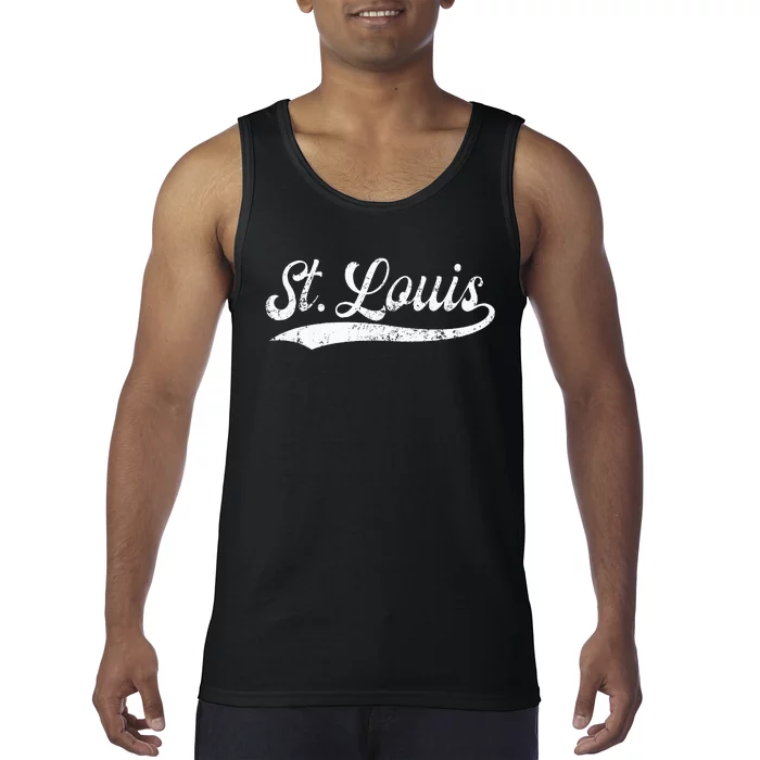 St Louis Missouri Distressed Mo Apparel Tank Top