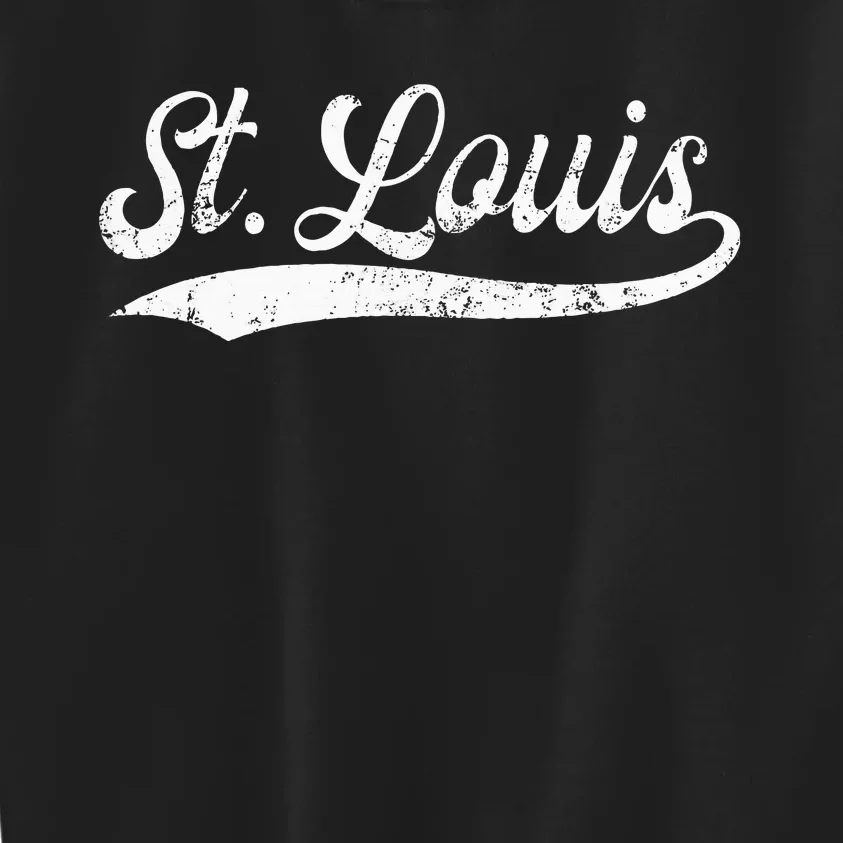 St Louis Missouri Distressed Mo Apparel Kids Sweatshirt