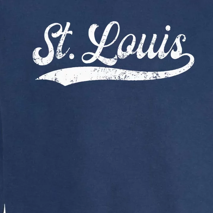 St Louis Missouri Distressed Mo Apparel Garment-Dyed Sweatshirt