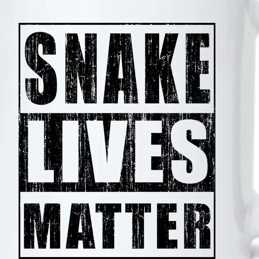 Snake Lives Matter Funny Gift For Herpetologist Gift Black Color Changing Mug