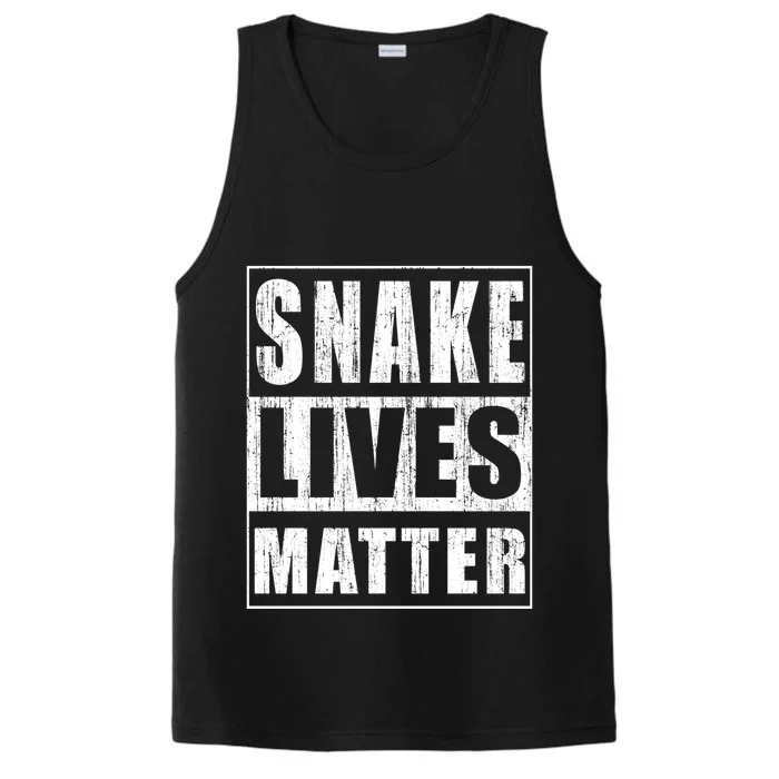 Snake Lives Matter Funny Gift For Herpetologist Gift Performance Tank