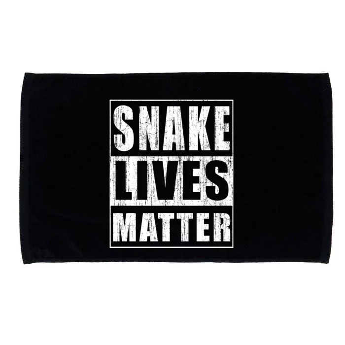 Snake Lives Matter Funny Gift For Herpetologist Gift Microfiber Hand Towel