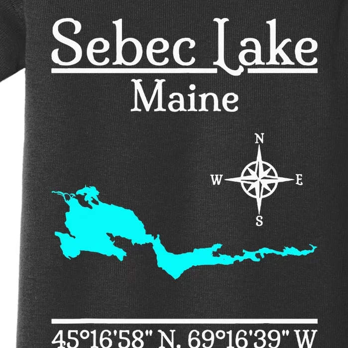 Sebec Lake Maine Baby Bodysuit