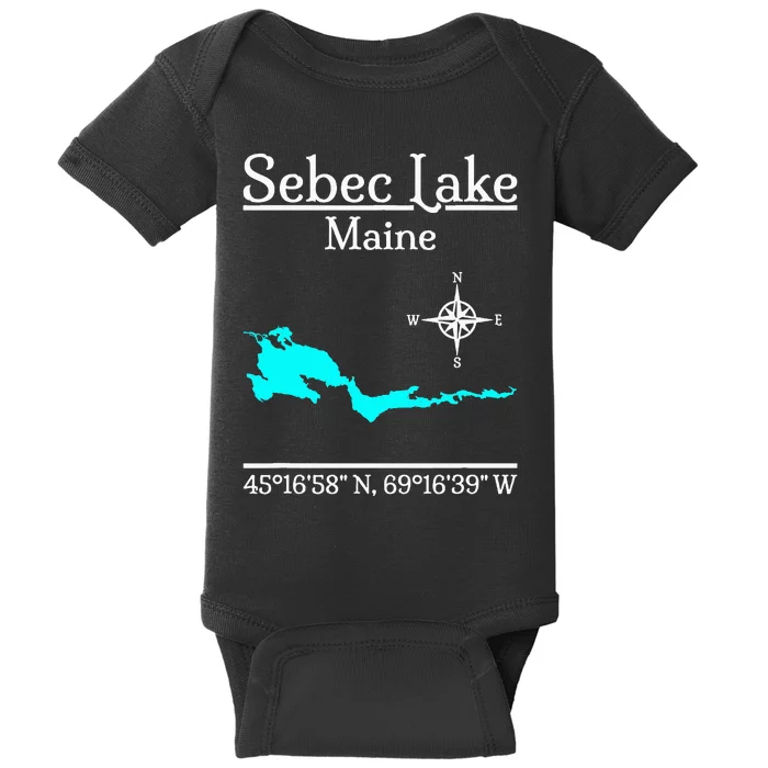 Sebec Lake Maine Baby Bodysuit