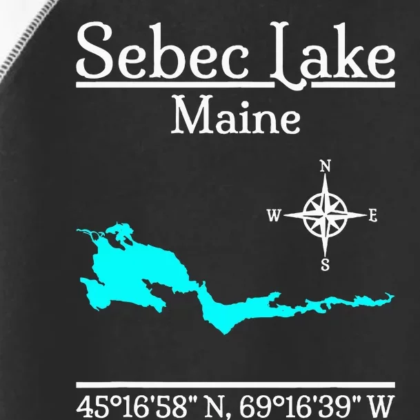 Sebec Lake Maine Toddler Fine Jersey T-Shirt