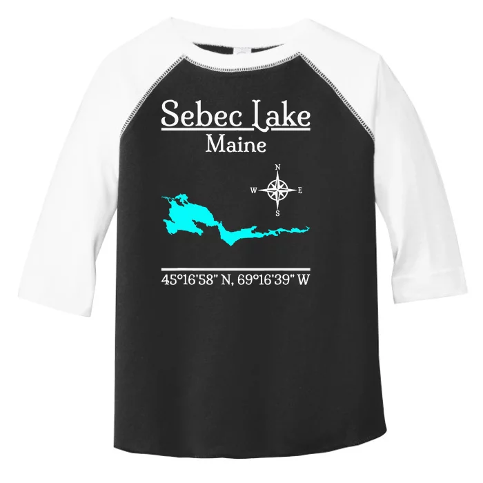 Sebec Lake Maine Toddler Fine Jersey T-Shirt