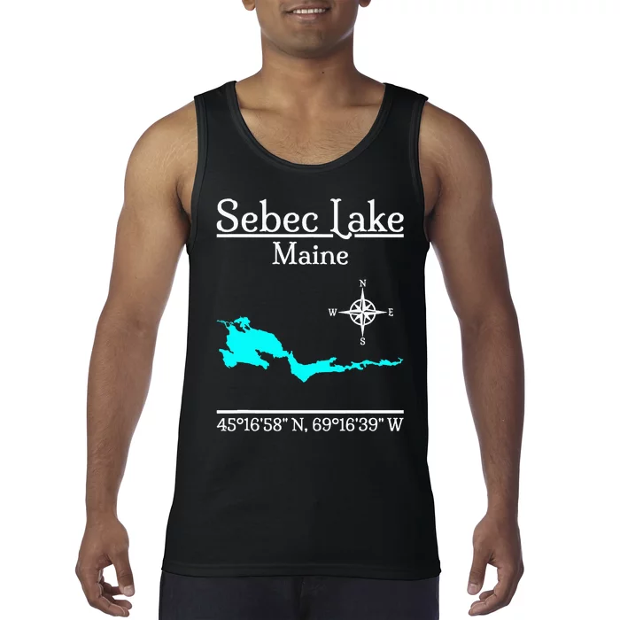 Sebec Lake Maine Tank Top