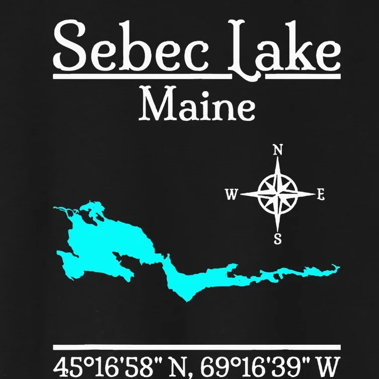 Sebec Lake Maine Women's Crop Top Tee