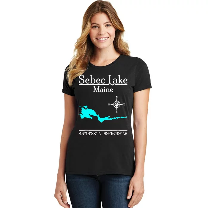 Sebec Lake Maine Women's T-Shirt