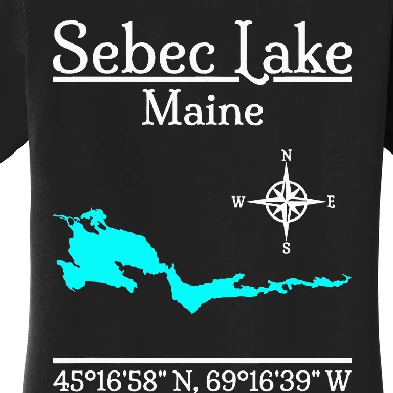 Sebec Lake Maine Women's T-Shirt