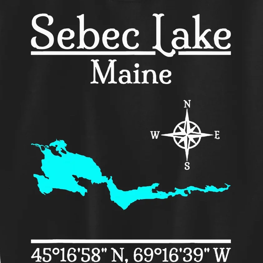 Sebec Lake Maine Kids Sweatshirt