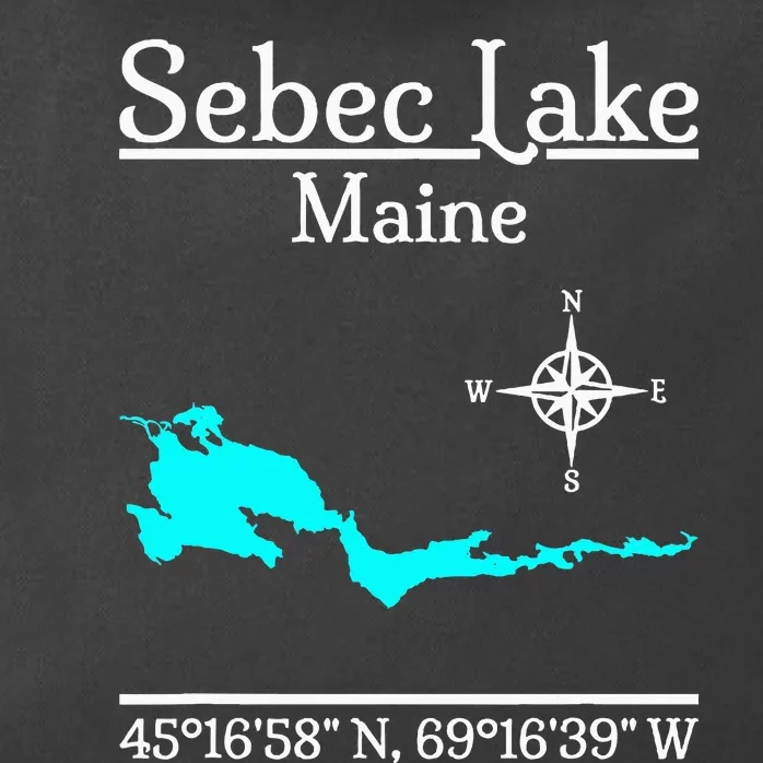 Sebec Lake Maine Zip Tote Bag