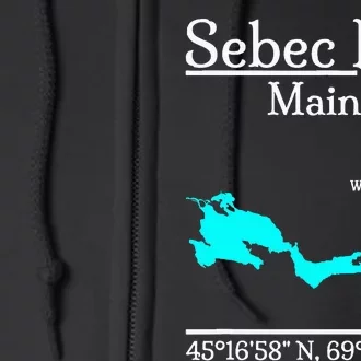 Sebec Lake Maine Full Zip Hoodie