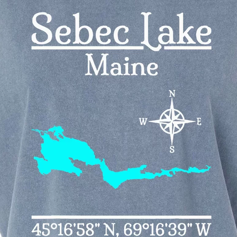 Sebec Lake Maine Garment-Dyed Women's Muscle Tee