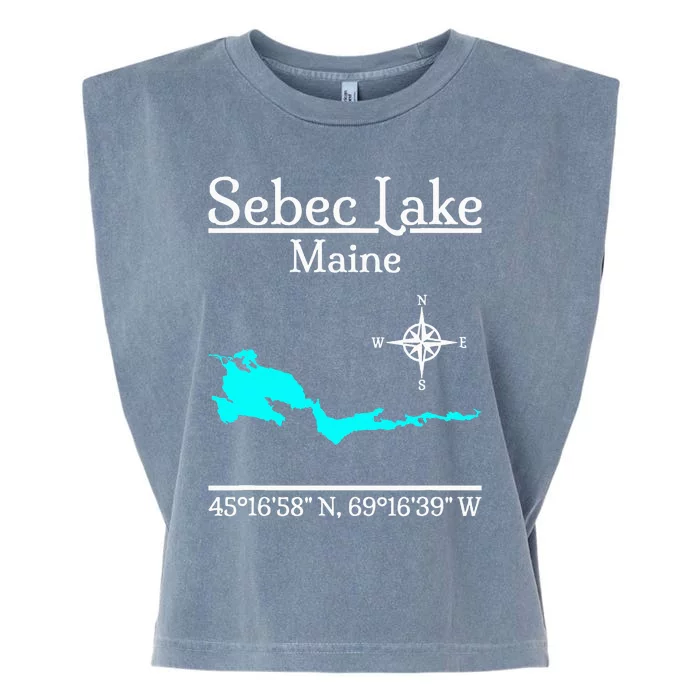 Sebec Lake Maine Garment-Dyed Women's Muscle Tee