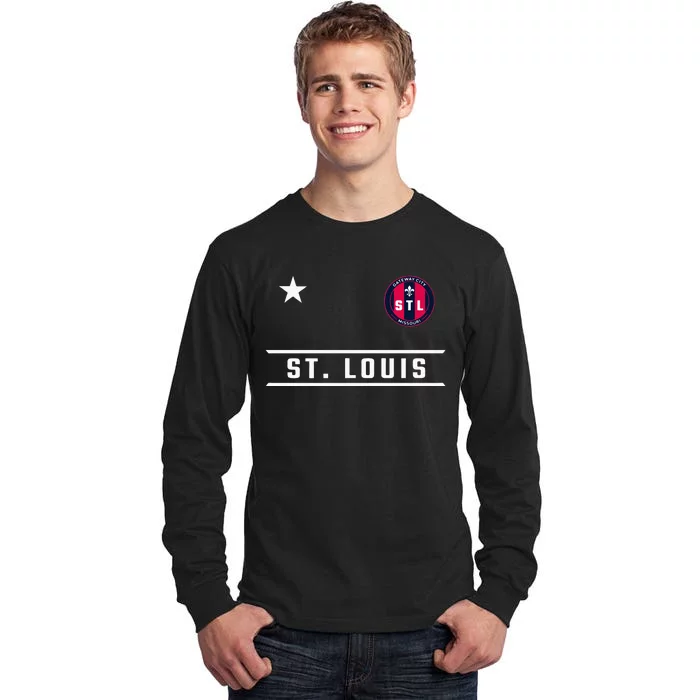 St Louis Missouri Fleur De Lis Custom Badge Tall Long Sleeve T-Shirt