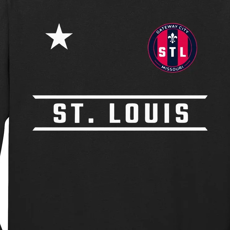 St Louis Missouri Fleur De Lis Custom Badge Tall Long Sleeve T-Shirt