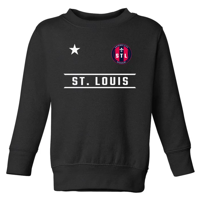 St Louis Missouri Fleur De Lis Custom Badge Toddler Sweatshirt