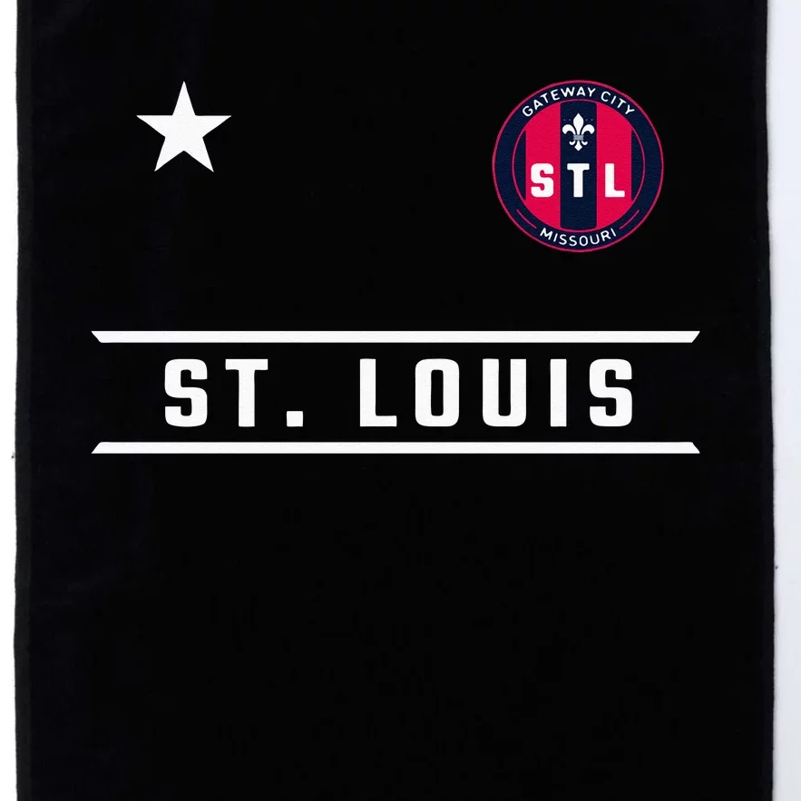 St Louis Missouri Fleur De Lis Custom Badge Platinum Collection Golf Towel