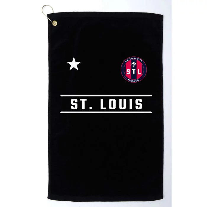 St Louis Missouri Fleur De Lis Custom Badge Platinum Collection Golf Towel