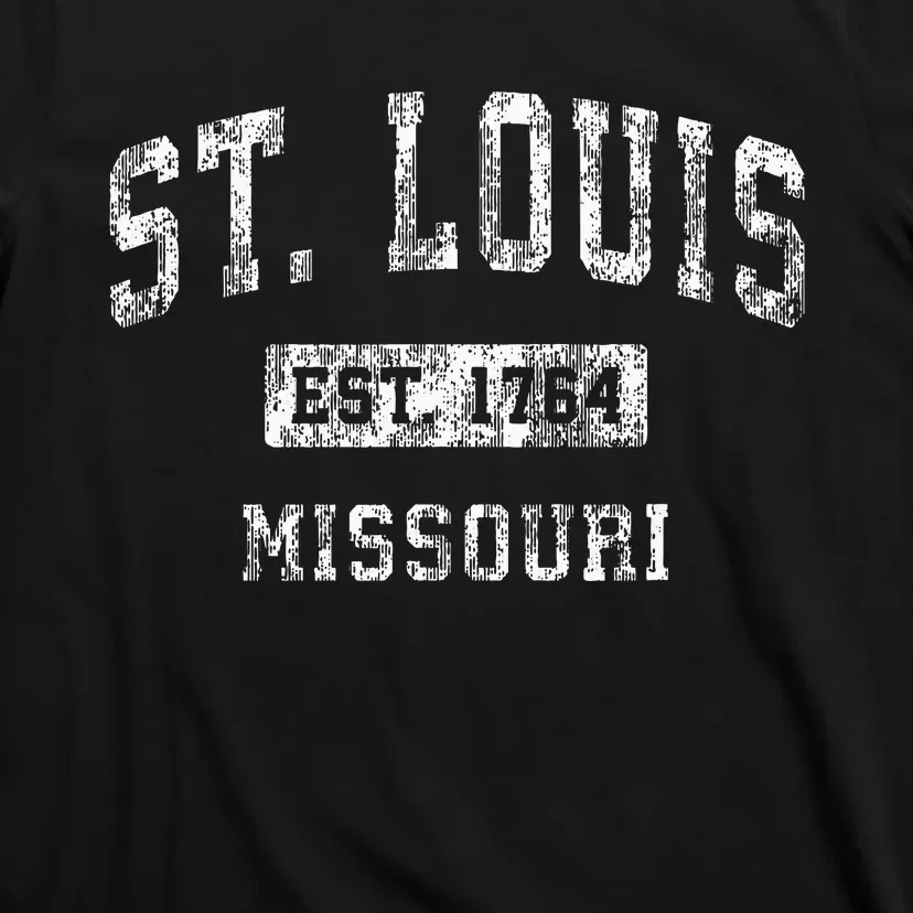 St. Louis Missouri Mo Vintage Established Sports T-Shirt