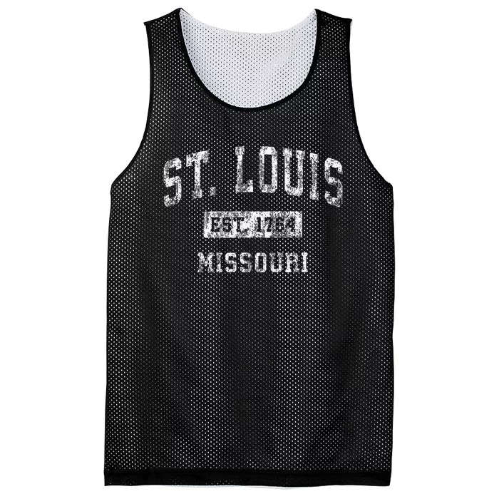 St. Louis Missouri Mo Vintage Established Sports Mesh Reversible Basketball Jersey Tank