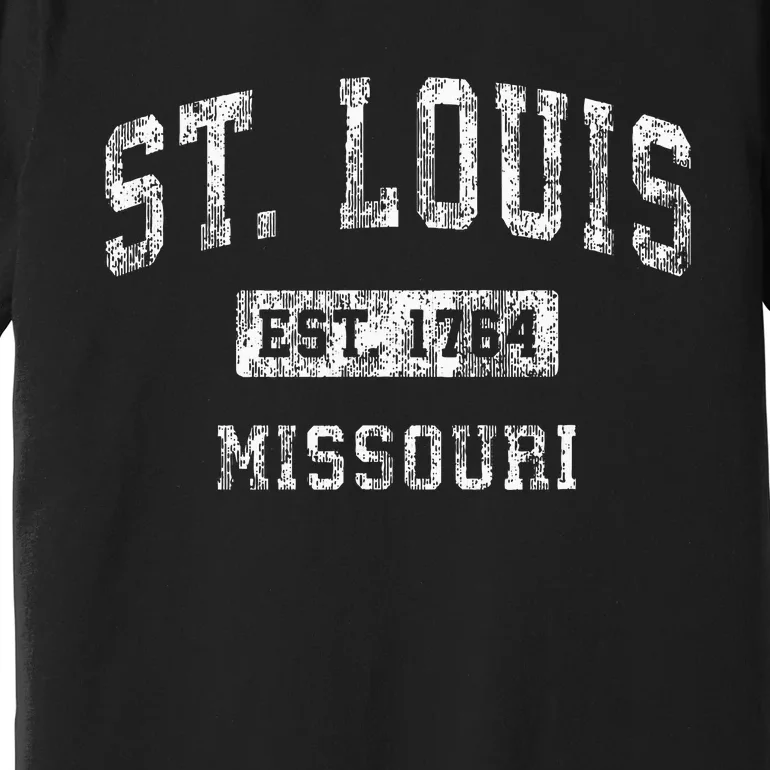 St. Louis Missouri Mo Vintage Established Sports Premium T-Shirt