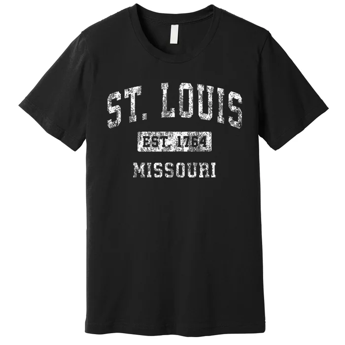 St. Louis Missouri Mo Vintage Established Sports Premium T-Shirt