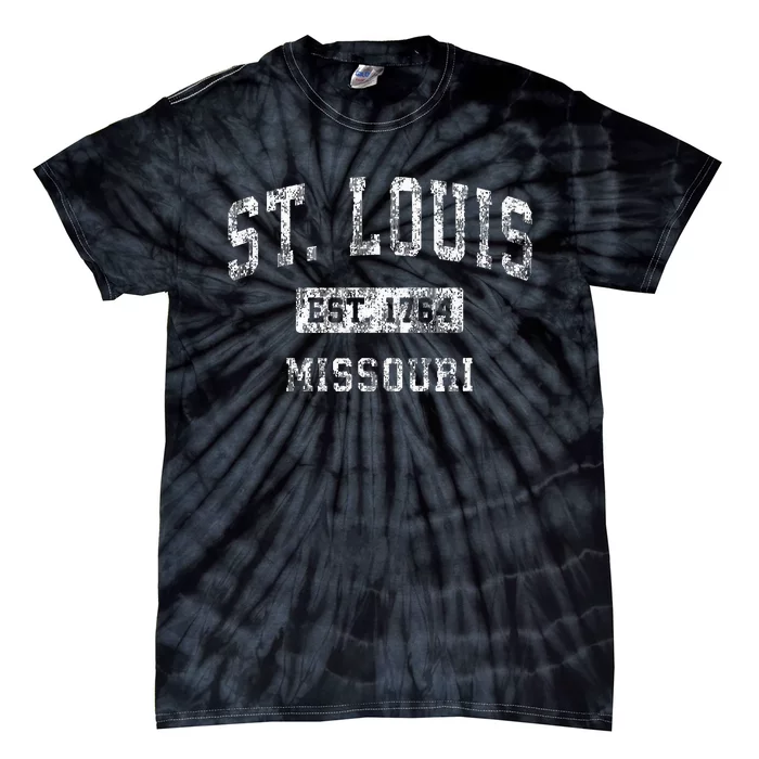 St. Louis Missouri Mo Vintage Established Sports Tie-Dye T-Shirt