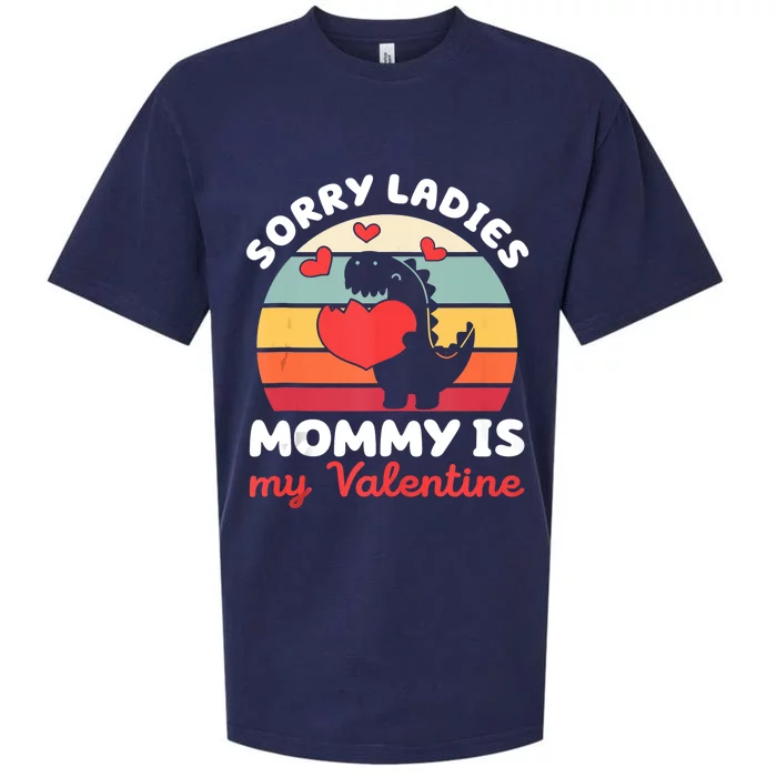 Sorry Ladies Mommy Is My Valentine Valentines Day Cute Gift Sueded Cloud Jersey T-Shirt