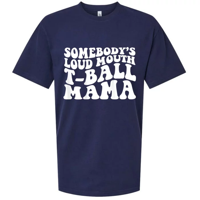 Somebody's Loud Mouth T Ball Mama Sueded Cloud Jersey T-Shirt