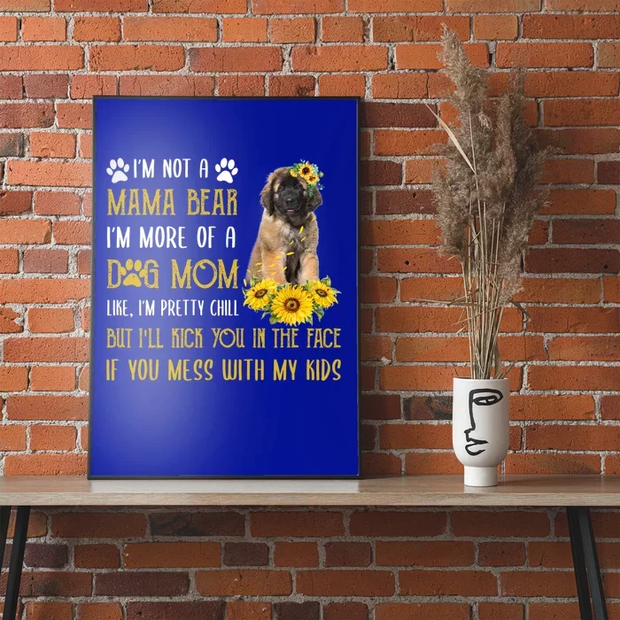 Sunflower Leonberger Mom Mothers Day Dog Mom Gift Poster