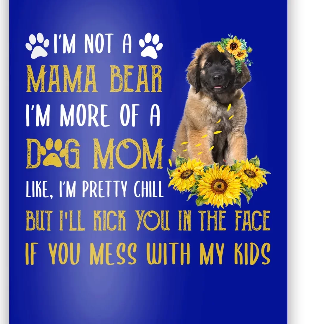 Sunflower Leonberger Mom Mothers Day Dog Mom Gift Poster