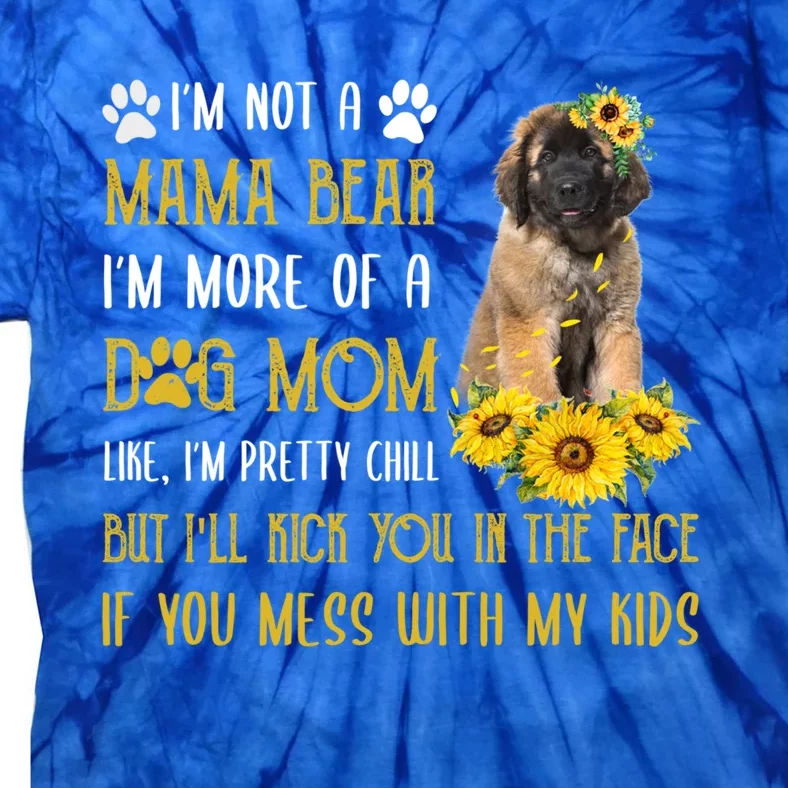 Sunflower Leonberger Mom Mothers Day Dog Mom Gift Tie-Dye T-Shirt