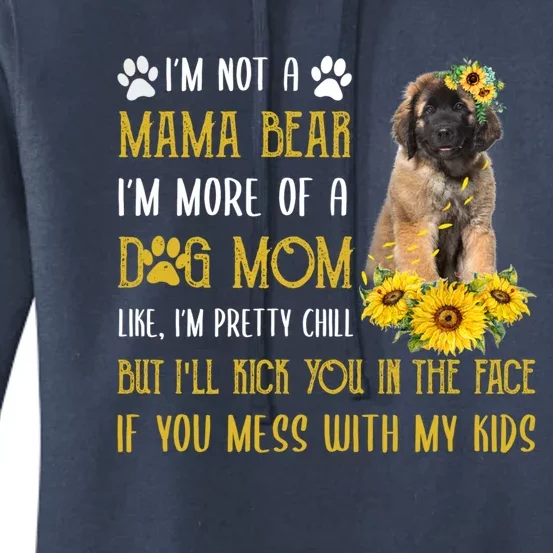 Sunflower Leonberger Mom Mothers Day Dog Mom Gift Women's Pullover Hoodie