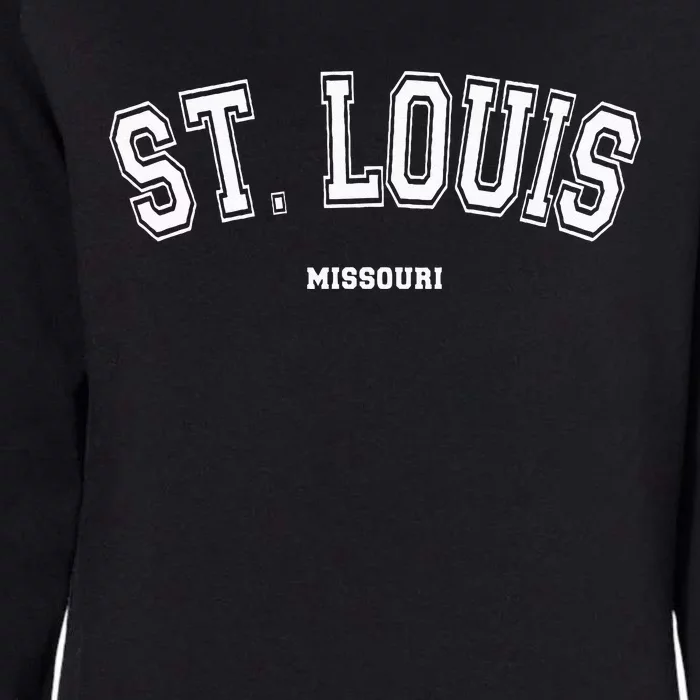 St Louis Missouri Womens California Wash Sweatshirt