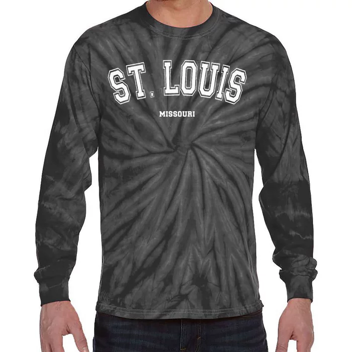 St Louis Missouri Tie-Dye Long Sleeve Shirt