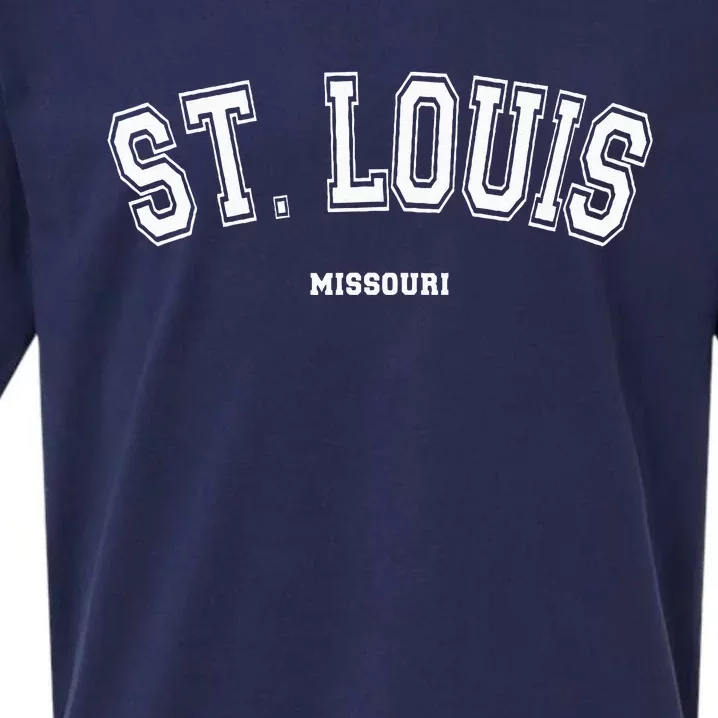 St Louis Missouri Sueded Cloud Jersey T-Shirt